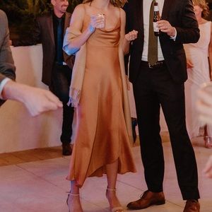 Relisted - Burnt Orange Bridesmaid Dress